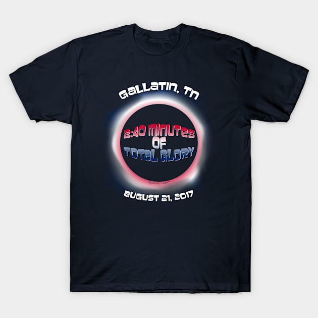 Gallatin, Tennessee Solar Eclipse 2017 T-Shirt by Eclixir